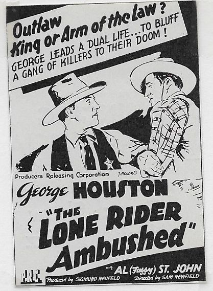 Ted Adams and George Houston in The Lone Rider Ambushed (1941)