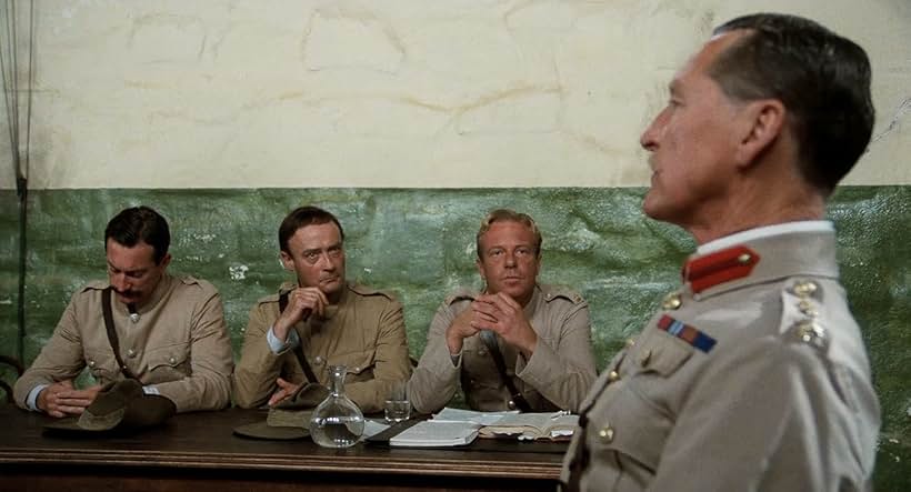 Bryan Brown, Vincent Ball, Jack Thompson, and Edward Woodward in Breaker Morant (1980)