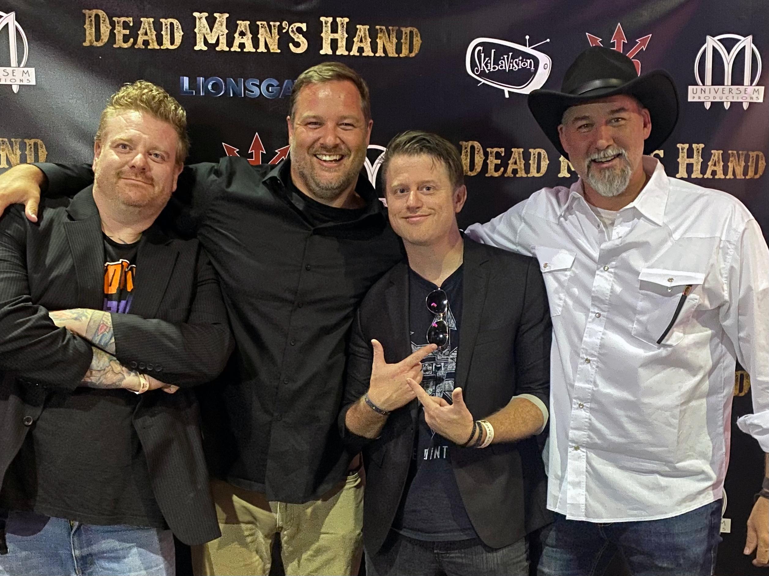 Travis McIntire, Kevin Minor, Joshua Werner, and Matthew Minor at the Dead Man's Hand Premiere