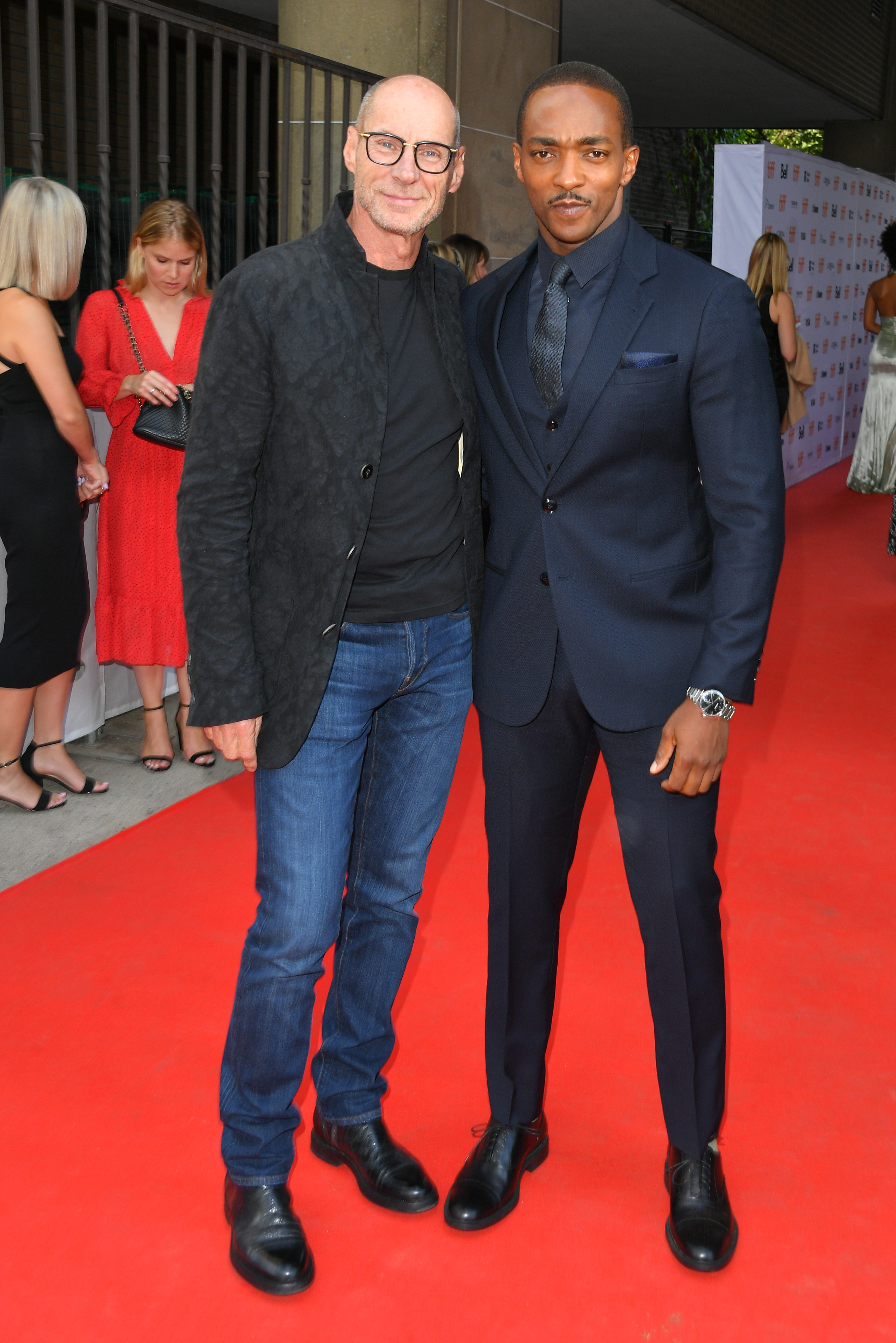 Anthony Mackie and Philip W. Shaltz at an event for Seberg (2019)