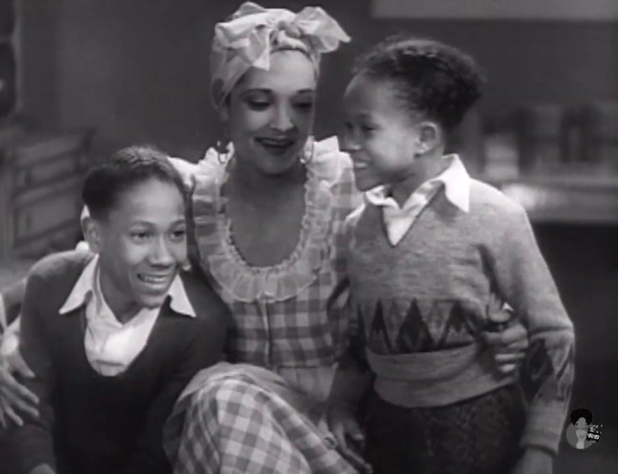 Nina Mae McKinney, Fayard Nicholas, and Harold Nicholas in Pie, Pie, Blackbird (1932)