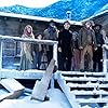 Steve Buscemi, Mary Anne McGarry, Daniel Radcliffe, Tammy Dahlstrom, Lamont Thompson, Erin Darke, Karan Soni, and River Drosche in Oregon Trail: Stranded (2021)