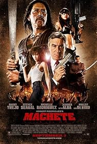 Robert De Niro, Steven Seagal, Danny Trejo, Jessica Alba, and Michelle Rodriguez in Machete (2010)