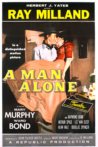 Ray Milland and Mary Murphy in A Man Alone (1955)