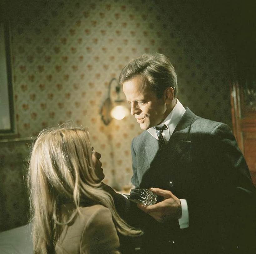 Klaus Kinski and Christiane Krüger in Double Face (1969)