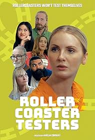 Adam Dean, Sam Ayoubi, Richard Cotter, Kerstyn Walsh, Amelia Conway, Katrina Maskell, and Tiffany Wong in Roller Coaster Testers (2021)