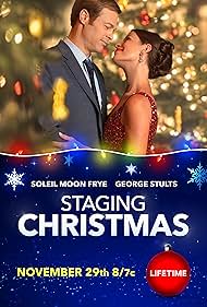 Soleil Moon Frye and George Stults in Staging Christmas (2019)