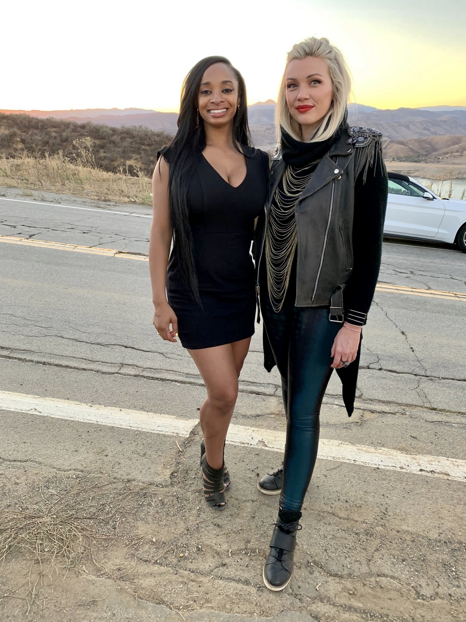 Amber Coyle and Brittney Ayona Clemons in Border the Line (2022)