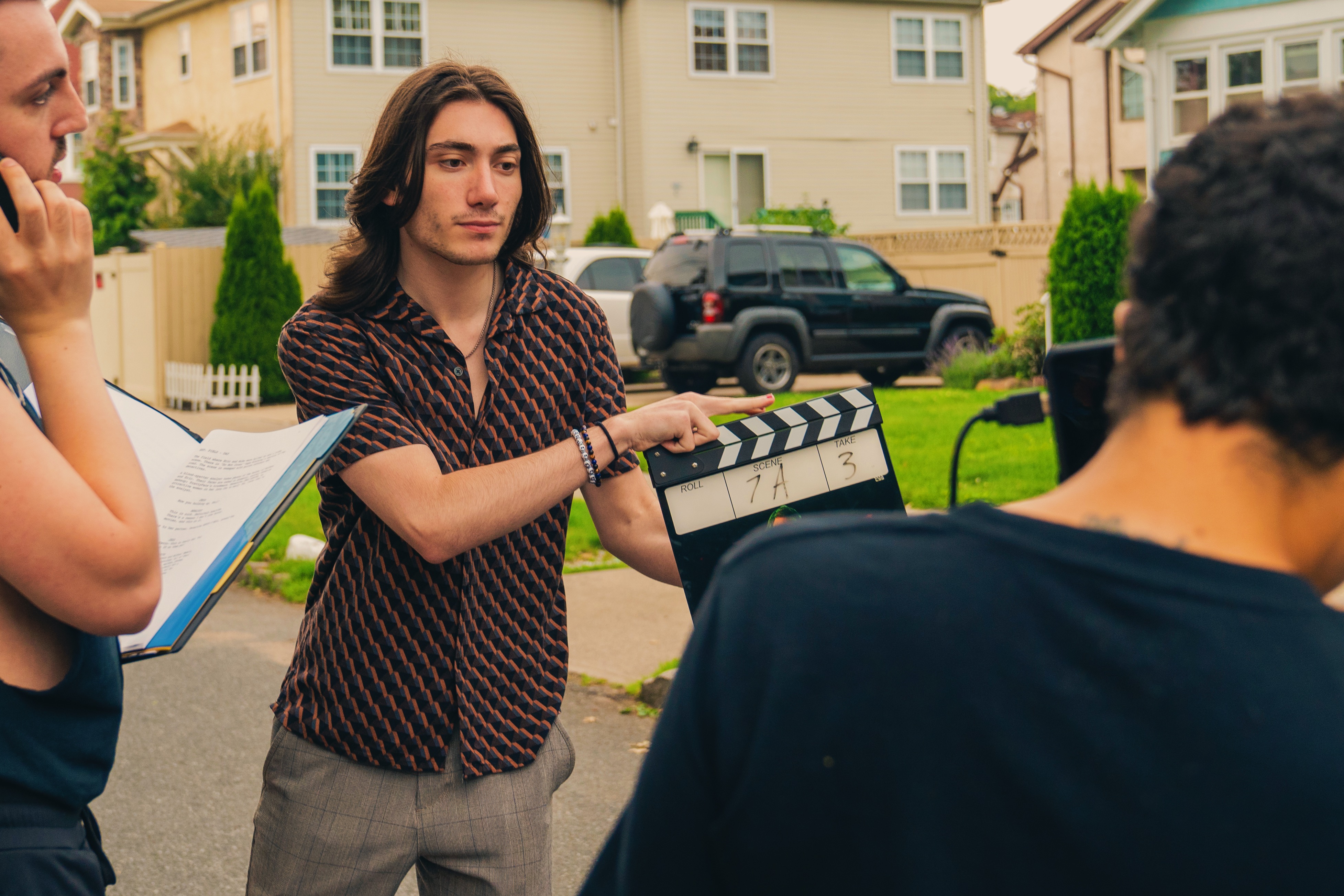 Fay Emmolo-Johnson, Nick Del Bianco, and Michael DeMatteis in All Hallows Eve Trickster (2023)