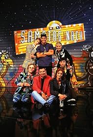 Wigald Boning, Olli Dittrich, Stefan Jürgens, Tommy Krappweis, Mirco Nontschew, Tanja Schumann, and Esther Schweins in RTL Samstag Nacht (1993)