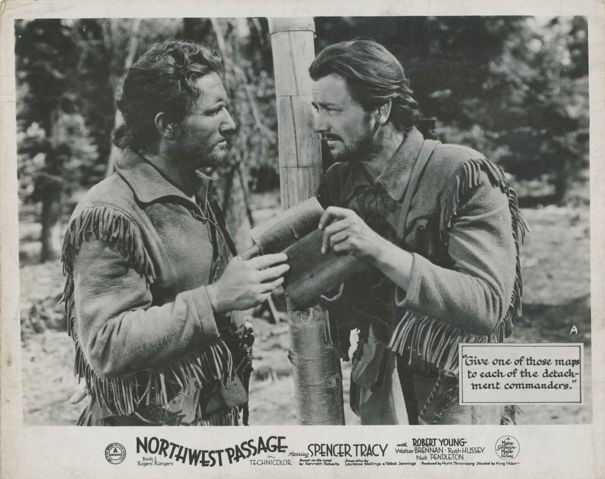 Spencer Tracy and Robert Young in Northwest Passage (1940)