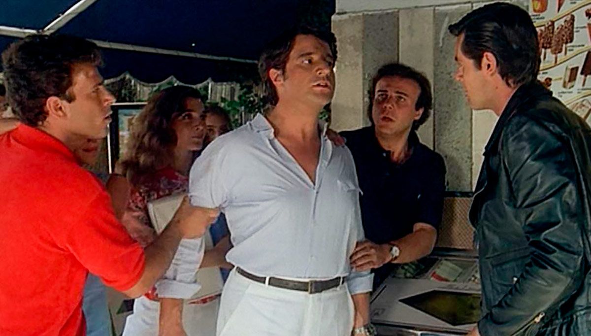 Jerry Calà, Christian De Sica, and Marina Suma in Time for Loving (1983)