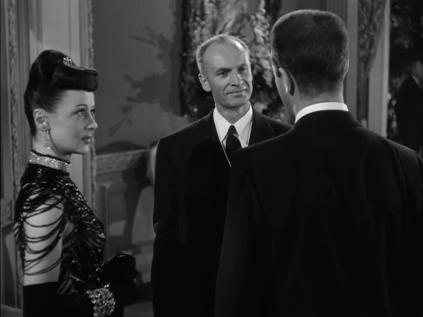 Gregory Gaye and Nina Vale in Cornered (1945)