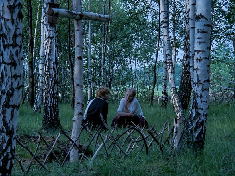 Emilia Krakowska and Olgierd Lukaszewicz in The Birch Wood (1970)