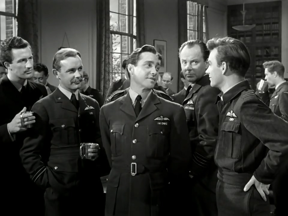 Derek Farr, John Fraser, Bill Kerr, Richard Todd, Tim Turner, and Ronald Wilson in The Dam Busters (1955)