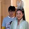 Michelle Yeoh and Jimmy Liu in American Born Chinese (2023)