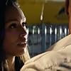 Dwayne Johnson and Ilfenesh Hadera in Baywatch (2017)