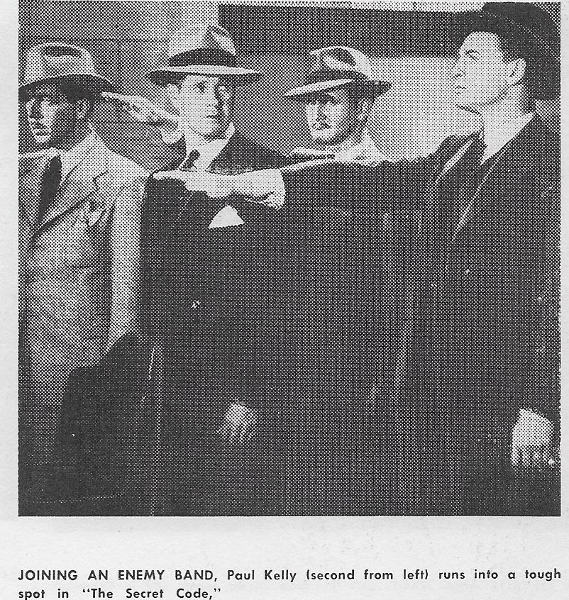 Rudolph Anders, Lester Dorr, Gregory Gaye, and Paul Kelly in The Secret Code (1942)