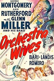 Glenn Miller, Cesar Romero, Lynn Bari, Carole Landis, George Montgomery, Ann Rutherford, and Glenn Miller and His Orchestra in Orchestra Wives (1942)