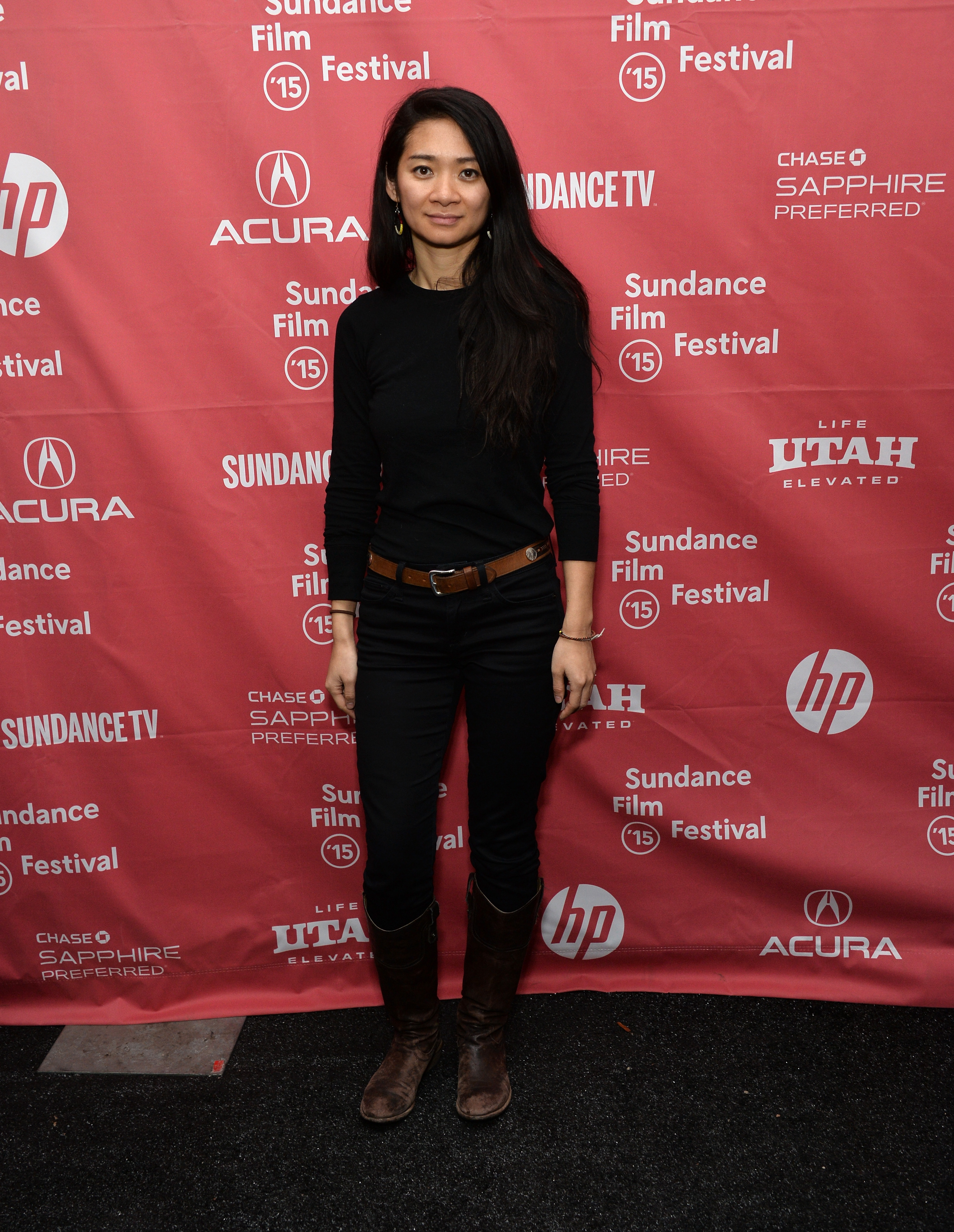 Chloé Zhao at an event for Songs My Brothers Taught Me (2015)