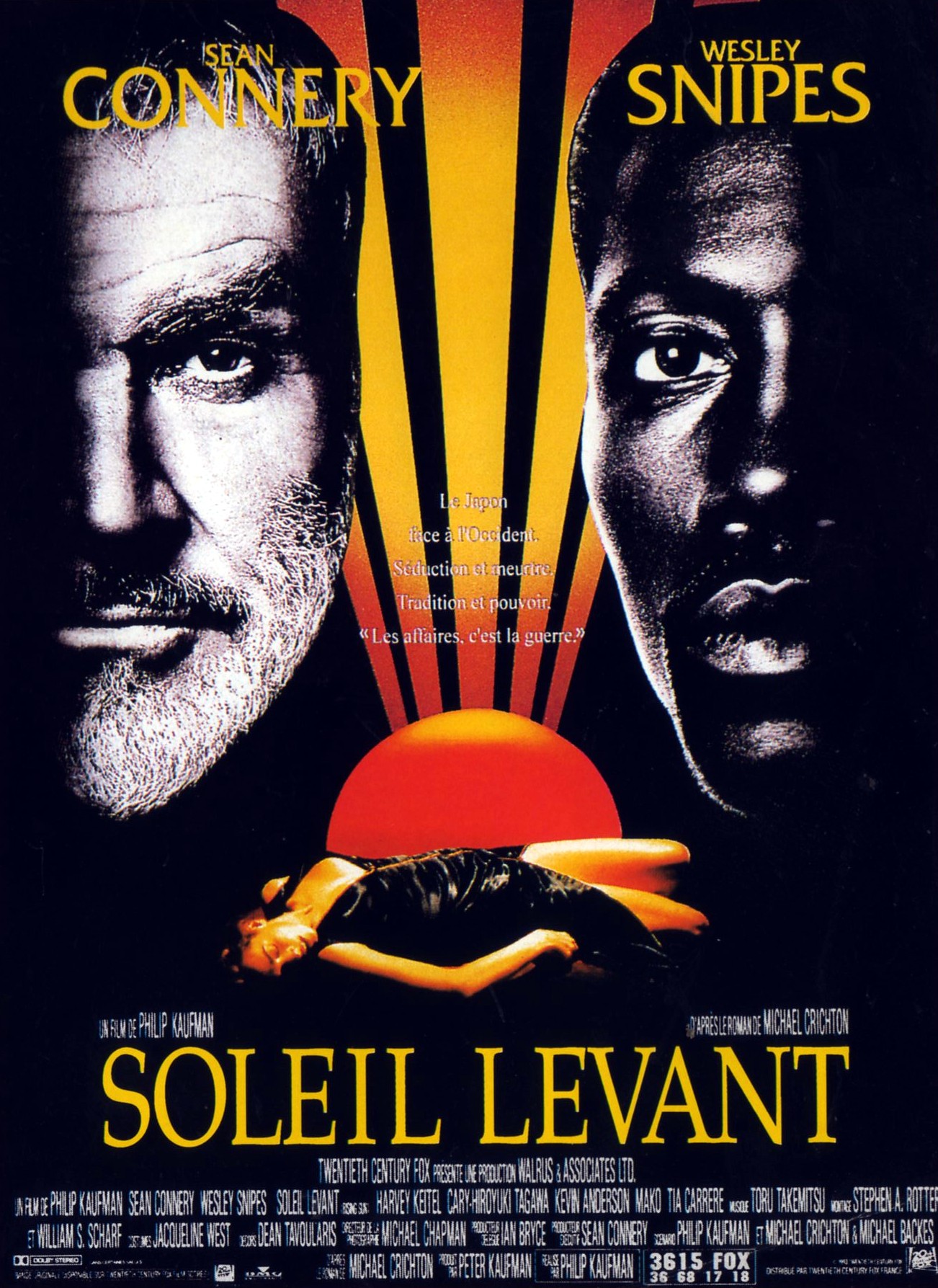 Sean Connery and Wesley Snipes in Rising Sun (1993)