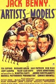 Jack Benny, Richard Arlen, Ben Blue, Judy Canova, George Kelly, James V. Kern, Ida Lupino, Billy Mann, Gail Patrick, Martha Raye, The Yacht Club Boys, and Charles Adler in Artist and Models (1937)