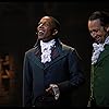 Lin-Manuel Miranda and Leslie Odom Jr. in Hamilton (2020)