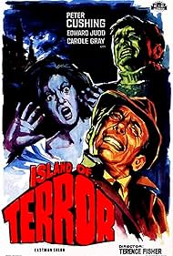 Peter Cushing and Carole Gray in Island of Terror (1966)