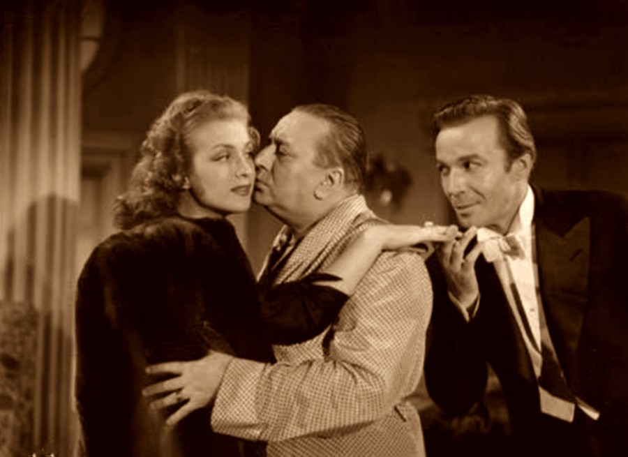 Mario Baroffio, Elina Colomer, and Francisco Martínez Allende in El hombre de las sorpresas (1949)