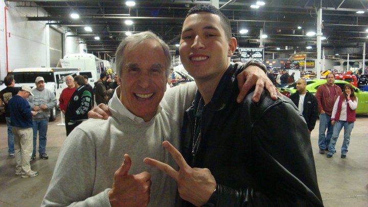 hanging with Henry Winkler AKA Fonsy