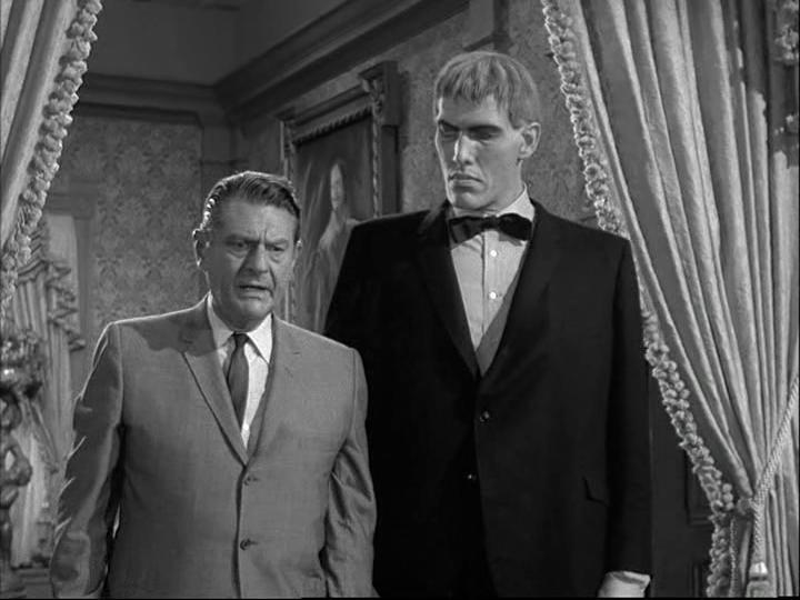 Ted Cassidy and Thomas Browne Henry in The Addams Family (1964)