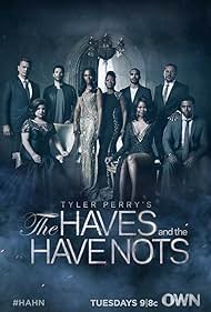 Crystal Fox, Peter Parros, John Schneider, Gavin Houston, Angela Robinson, Renee Lawless, Tika Sumpter, Aaron O'Connell, and Tyler Lepley in The Haves and the Have Nots (2013)