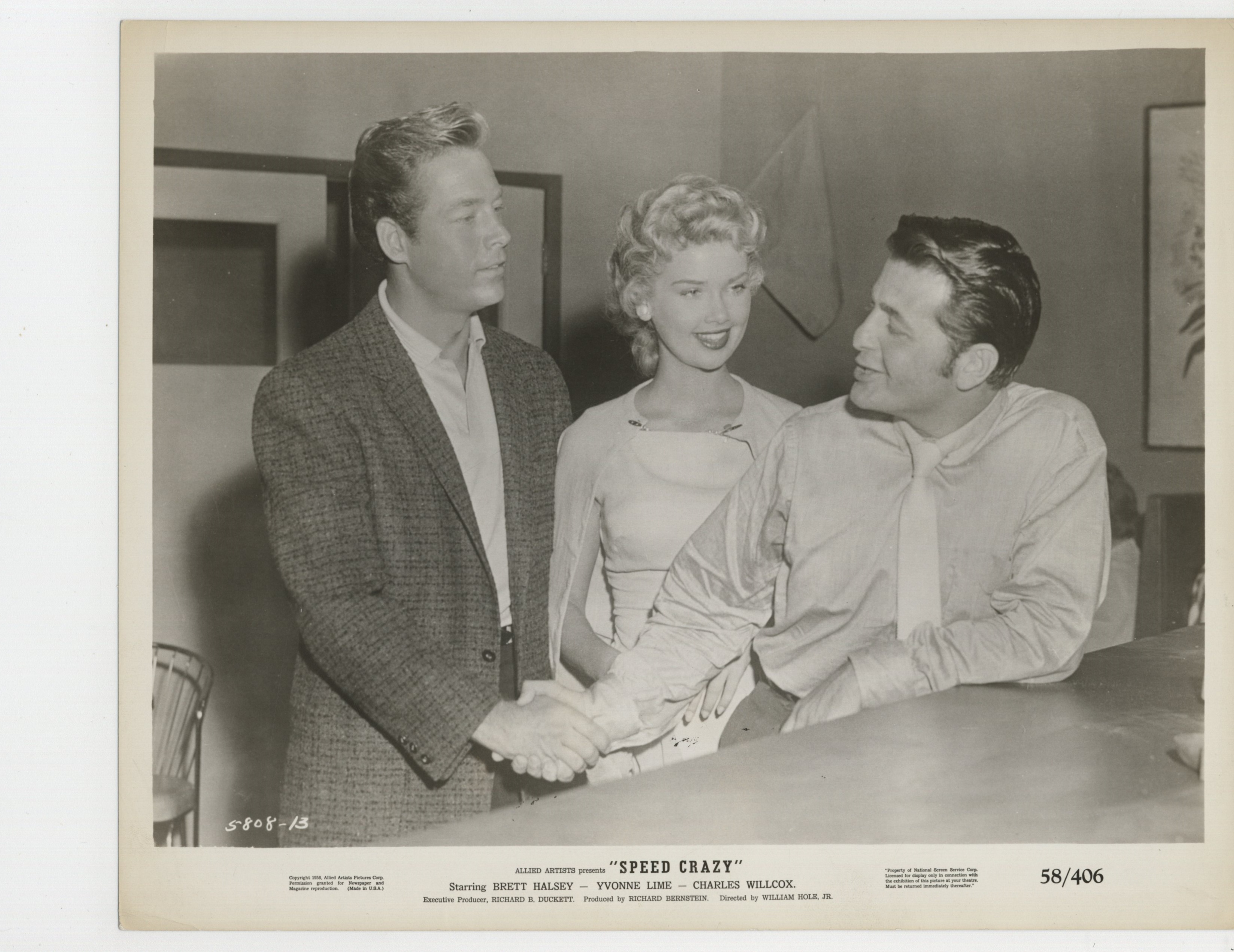 Trustin Howard, Yvonne Lime, and Charles Willcox in Speed Crazy (1959)