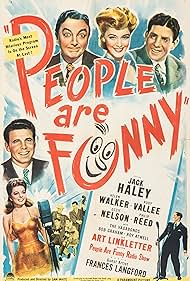 Jack Haley, Frances Langford, Ozzie Nelson, Rudy Vallee, and Helen Walker in People Are Funny (1946)