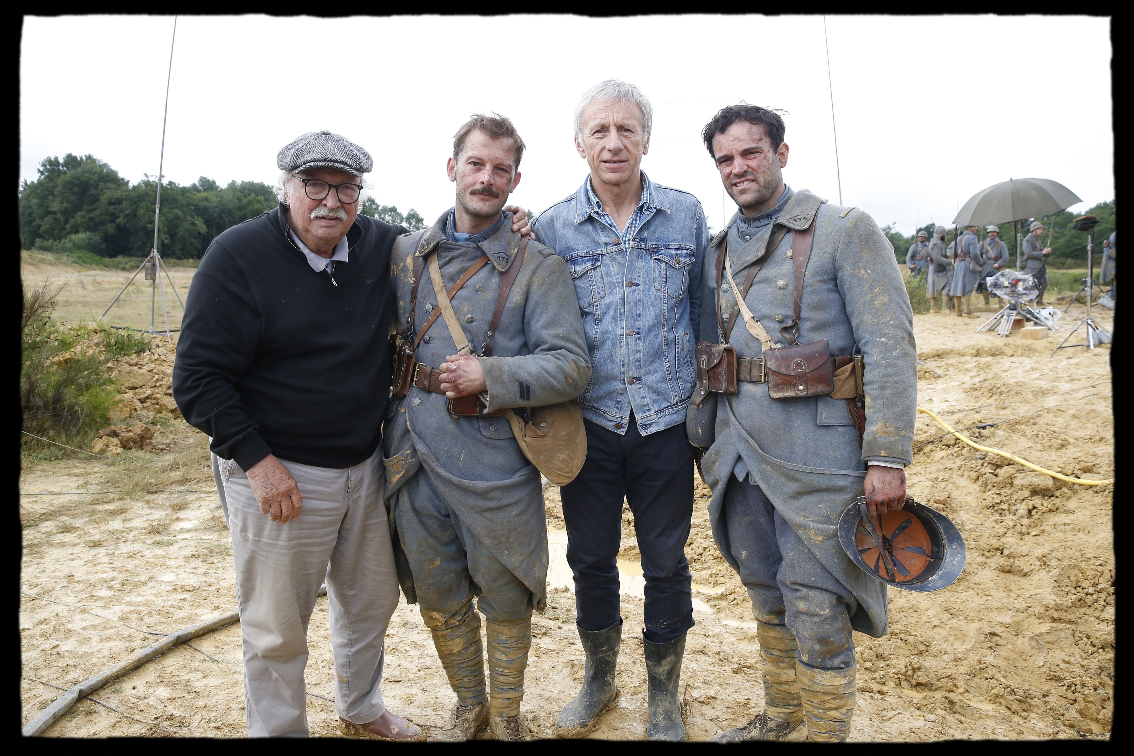 Jean Becker, Nicolas Duvauchelle, Frans Boyer, and Jean-Christophe Rufin in The Red Collar (2018)