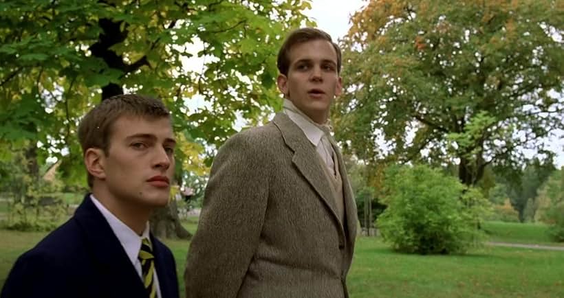 Gustaf Skarsgård and Andreas Wilson in Evil (2003)