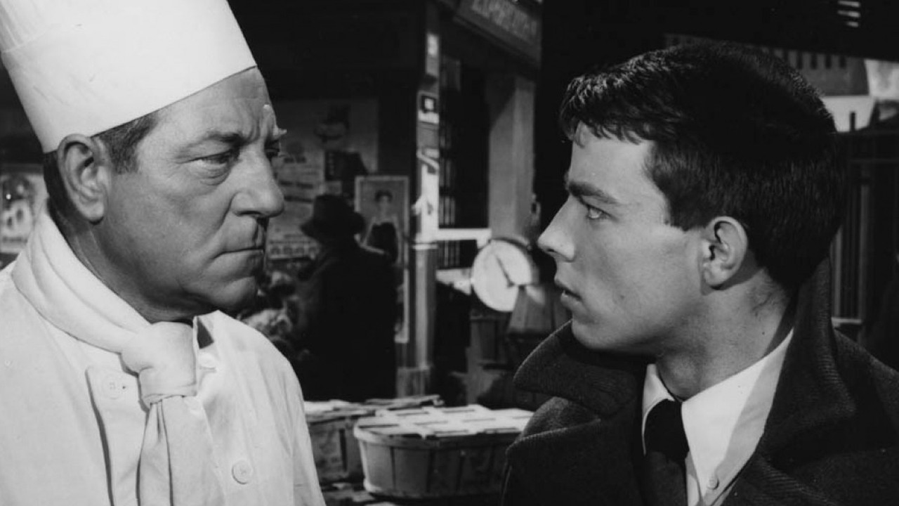 Gérard Blain and Jean Gabin in Deadlier Than the Male (1956)