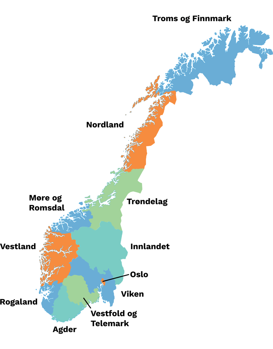 Fylker per 2020