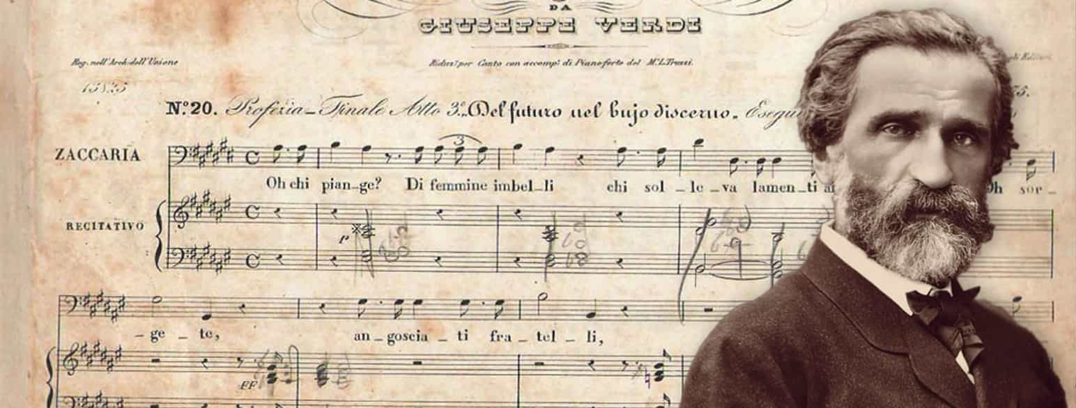 Giuseppe Verdi og noter til operaen Nabucco