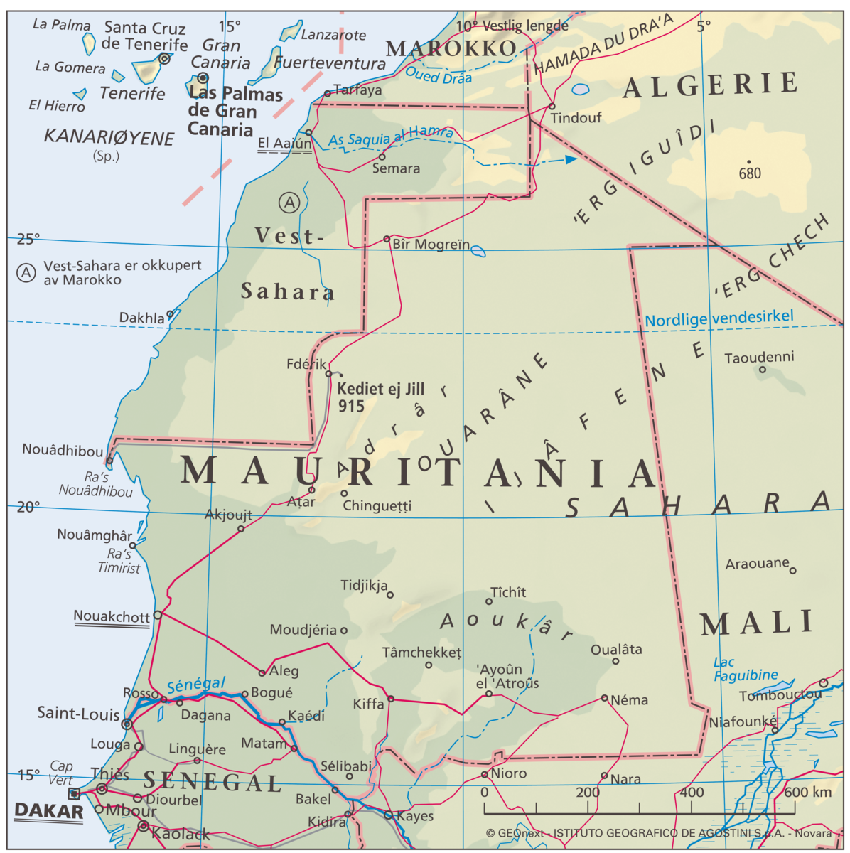 Mauritania (hovedkart)