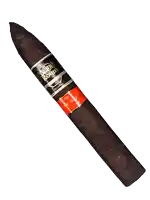 a cigar with a red label that says ' toro ' on it on a white background