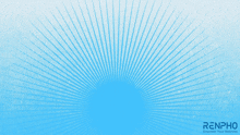 a renpho device is displayed on a blue and white background