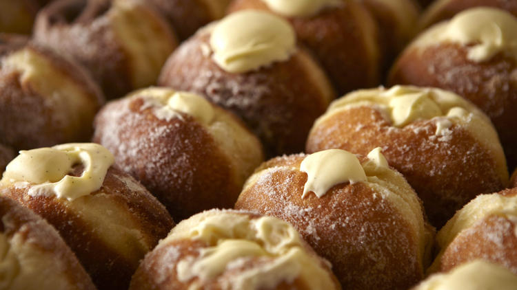 Buy doughnuts at Maltby Street Market