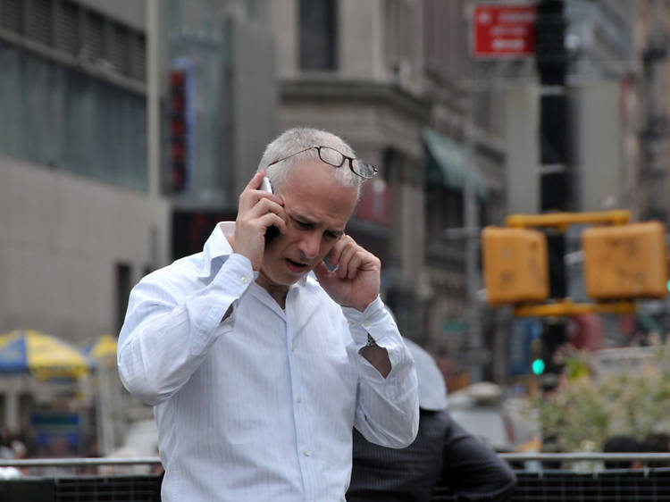 Nobody in New York wants to listen to your phone conversation