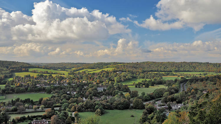 Westminster Bridge to Box Hill