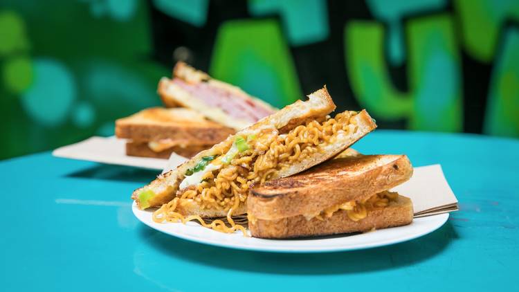 Mie Goreng toastie from Dutch Smuggler | Sydney