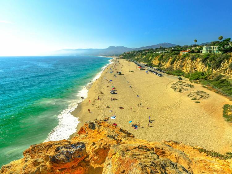 Relax on the sand at Point Dume State Beach