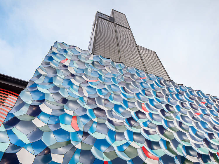 There's a new installation at the foot of Willis Tower