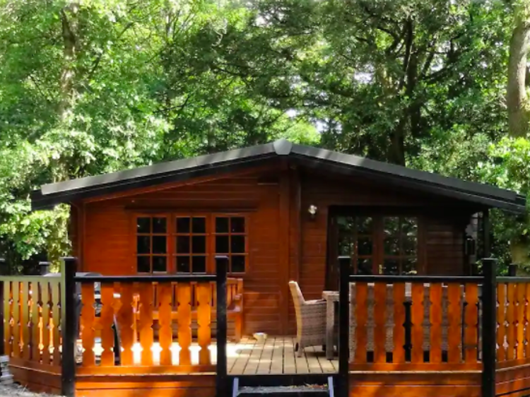 The log cabin in Cumbria