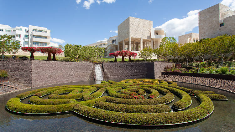 Ride the tram up to the Getty Center